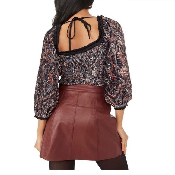 FREE PEOPLE Dare Me Blouse Size M - Picture 3 of 8